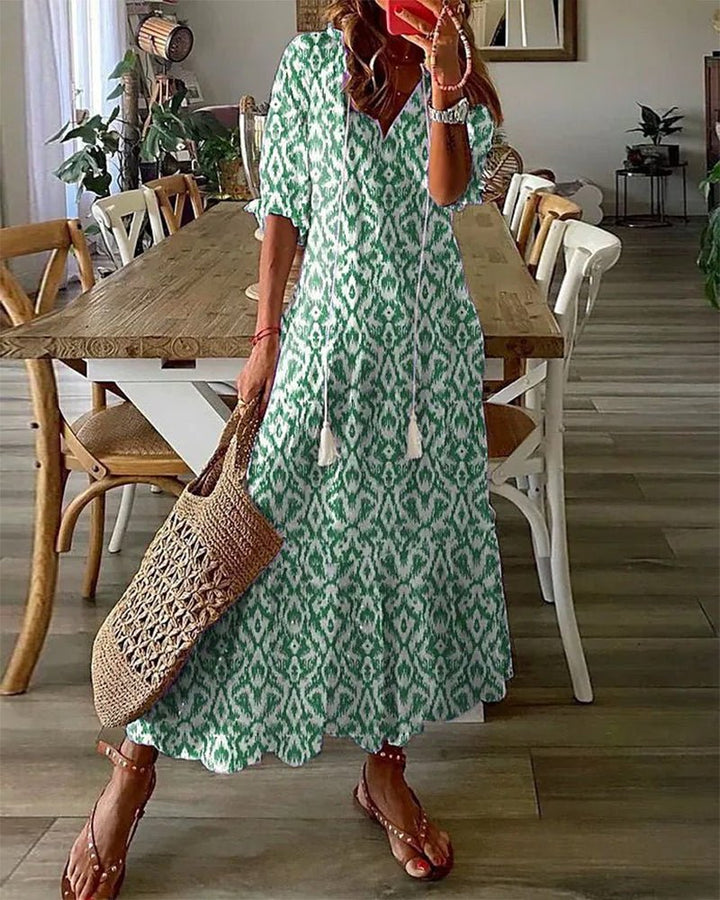 LUNA | MOEITELOZE MIDI-JURK IN BOHOSTIJL