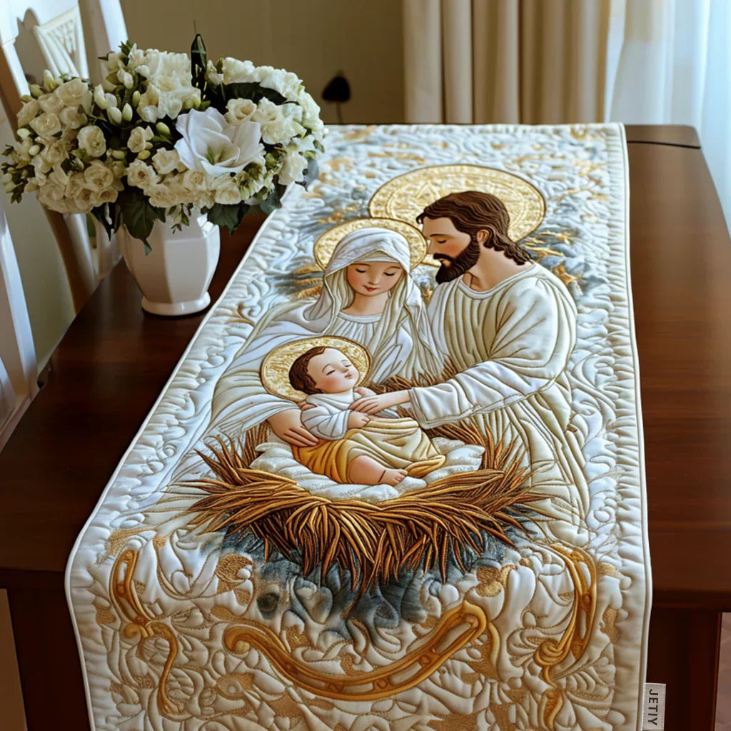 Gequilt Tafelkleed - Licht van Bethlehem