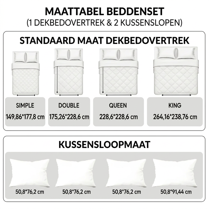 Matrasbeddegoedset 3-delig - Stralende Zon