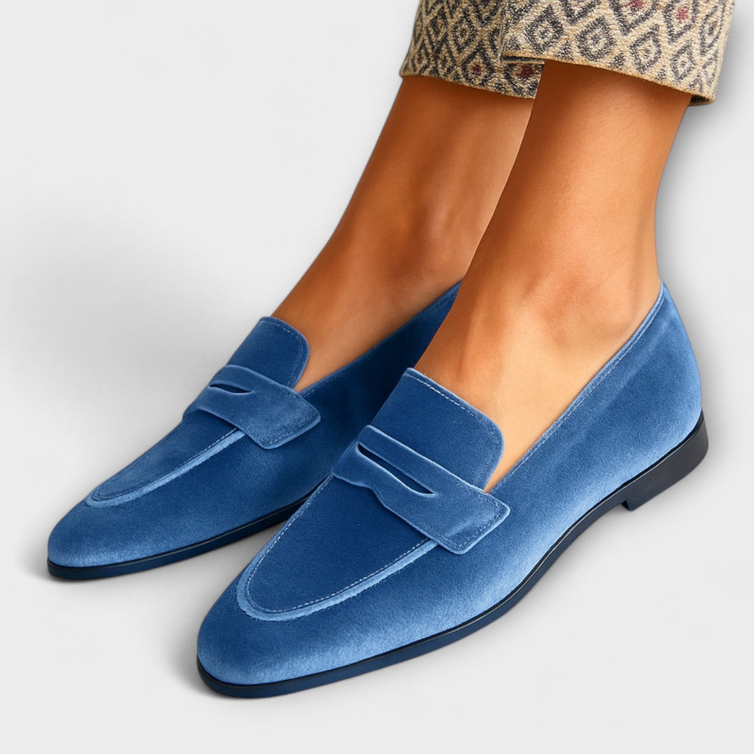 Louise™ | Mocassins van zacht velours