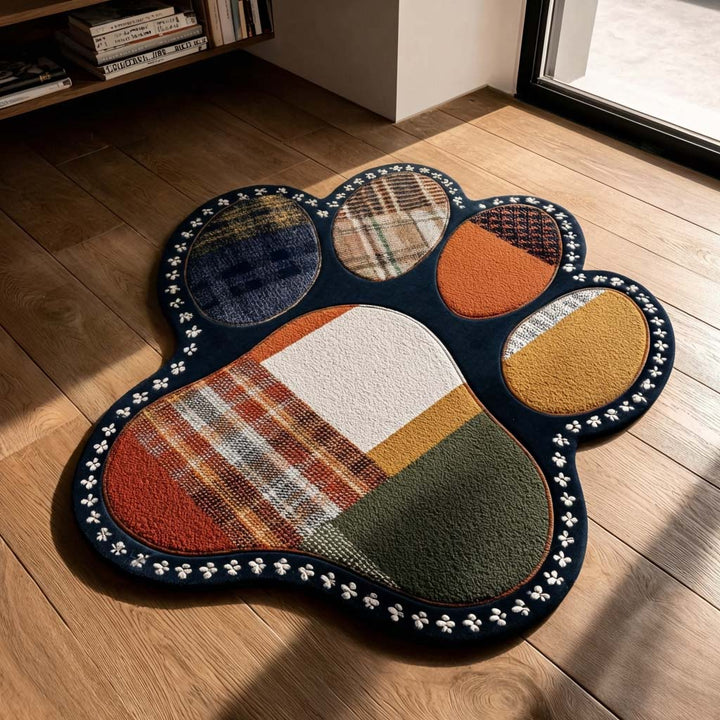 Wendy - Decoratief vloerkleed Gepersonaliseerd Vorm van Poot Abstract