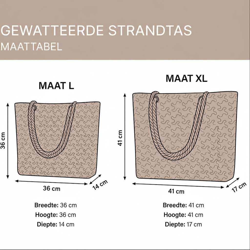 Ingrid - Handgemaakte strandtas