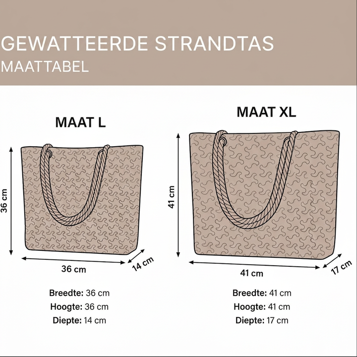 Marieke - Handgemaakte strandtas