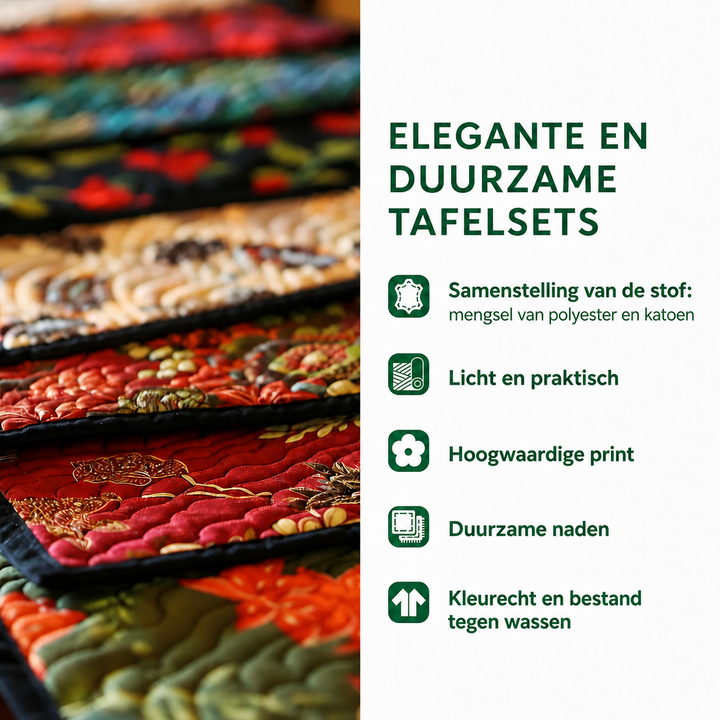 Eline - Gewatteerde placemat Van Kip