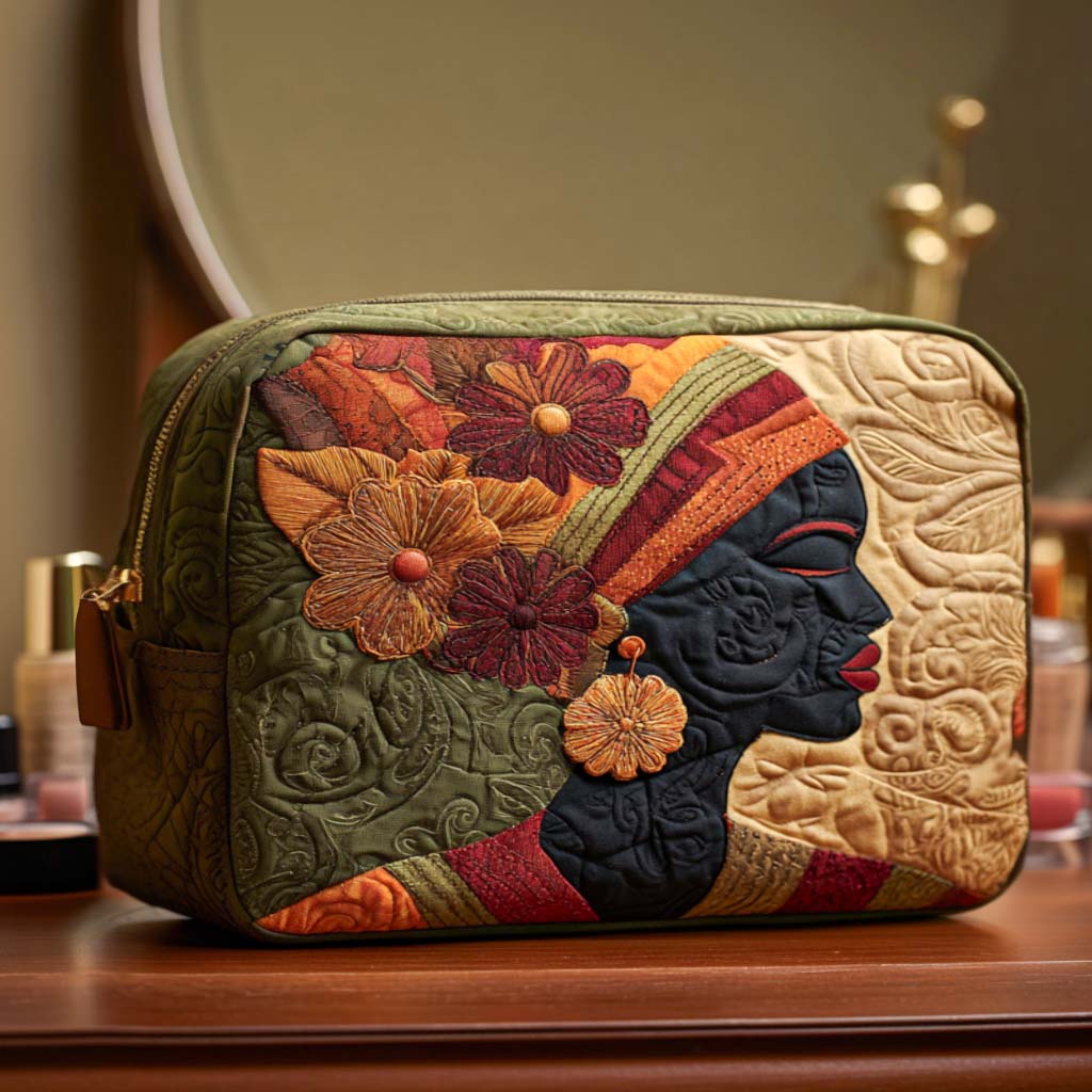 Ria - Gewatteerde toilettas Verfijnd Bloemen