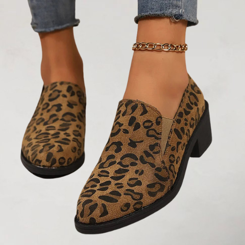 Angelique™ | Mocassins met luipaardprint