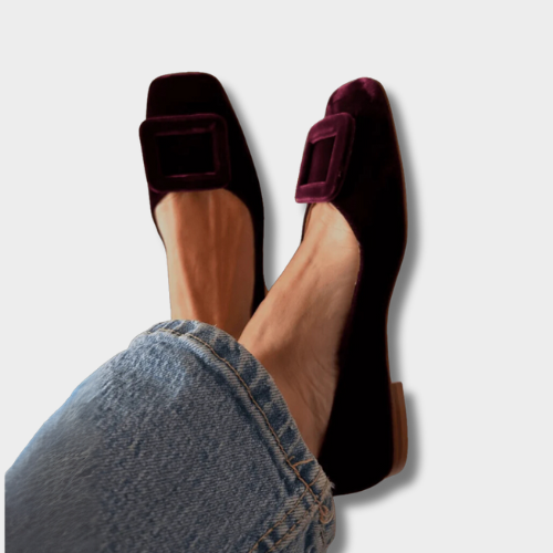 Tjitske™ | Suède mocassins met designdetails