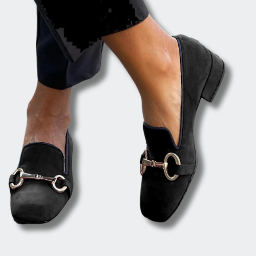Louna™ | Elegante mocassins met gespen