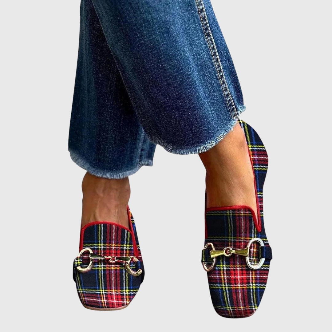 Melanie™ | Geruite mocassins
