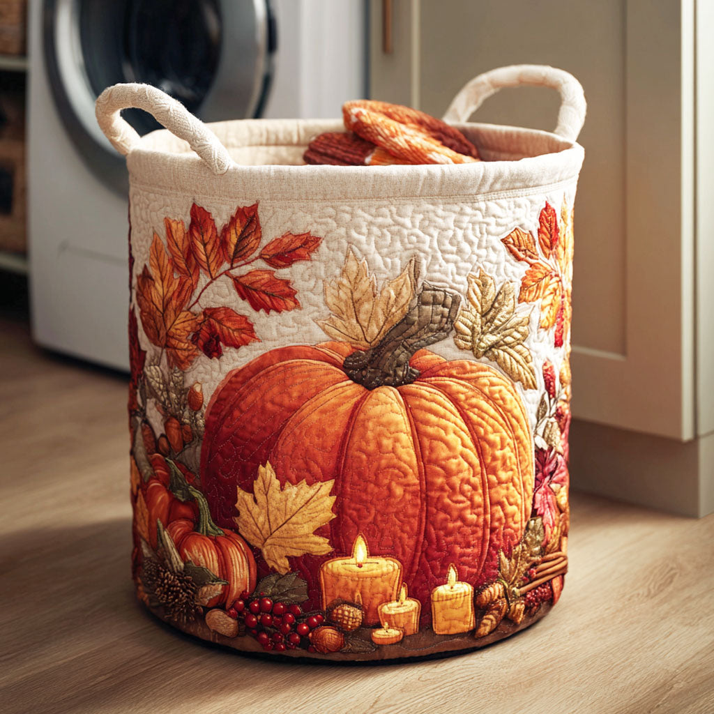 Gequilt Wasmand - Pompoen