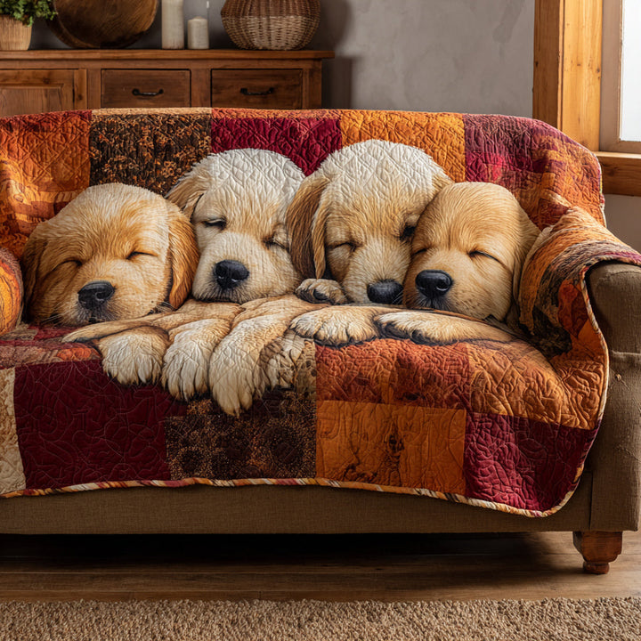 Katrien - Gewatteerde bankhoes Gouden Retriever