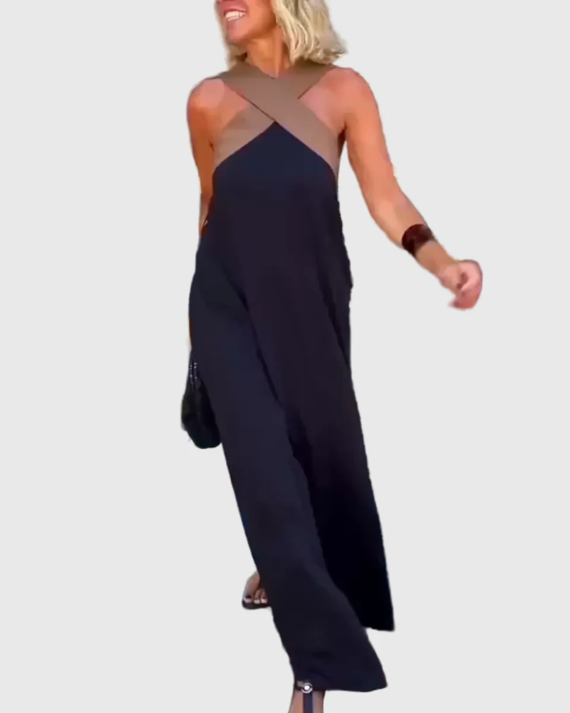 Elena | Soepelvallende en elegante maxi-jurk