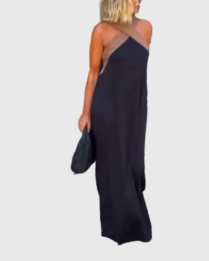 Elena | Elegante soepelvallende maxi-jurk
