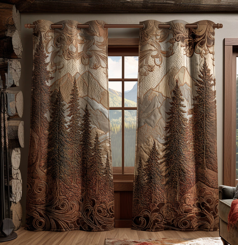 Gequilte Gordijnen Forest NCU0VT331