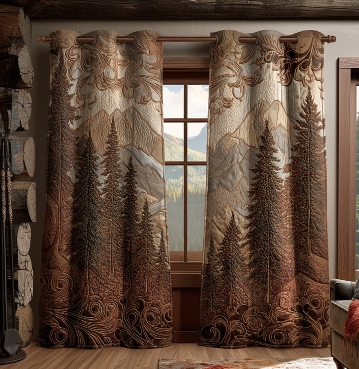Gequilte Gordijnen Forest NCU0VT331