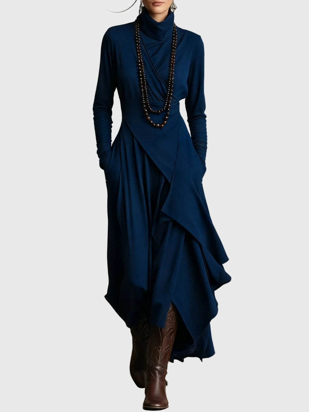 Violet | Plissé maxi-jurk