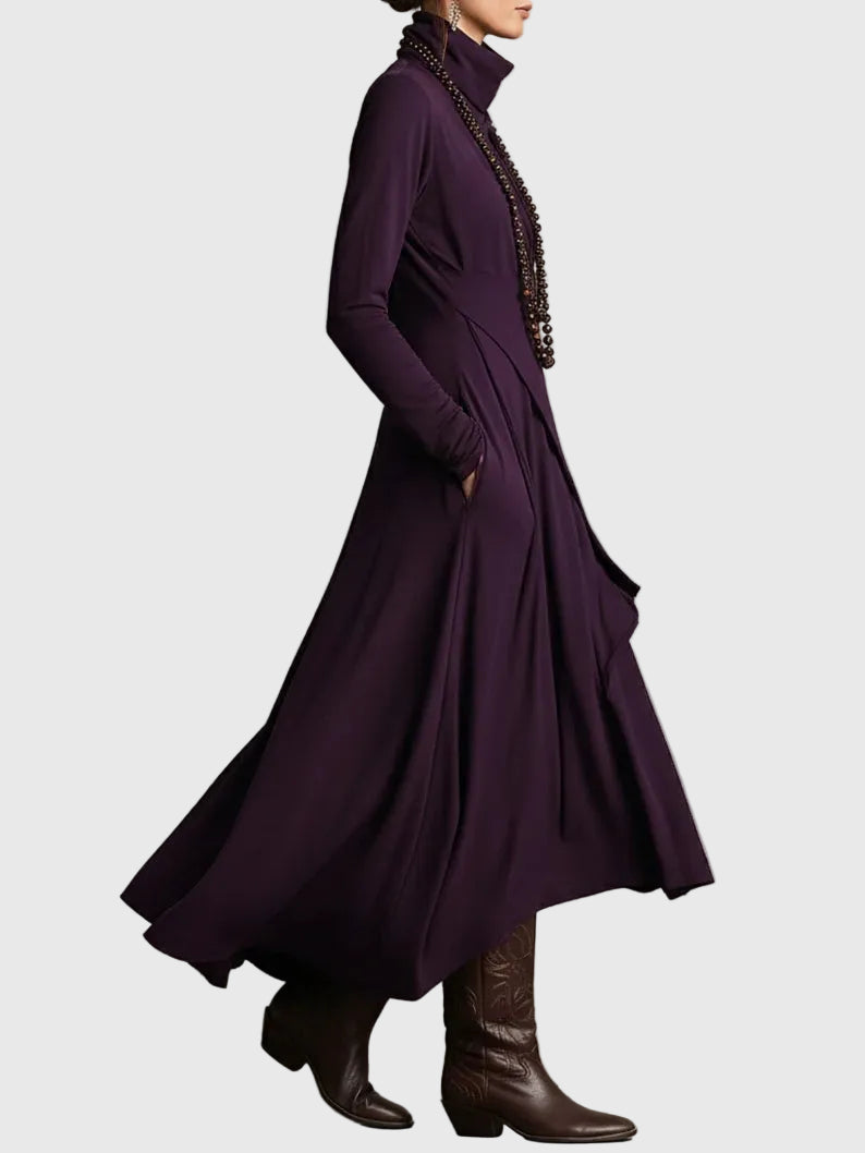 Violet | Plissé maxi-jurk
