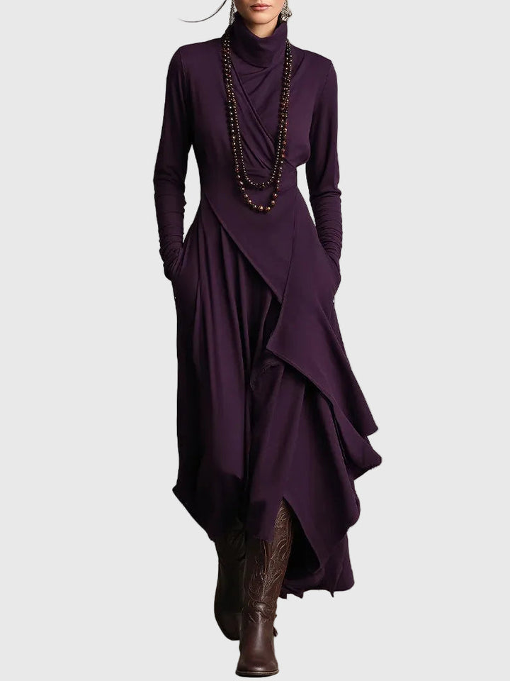 Violet | Plissé maxi-jurk