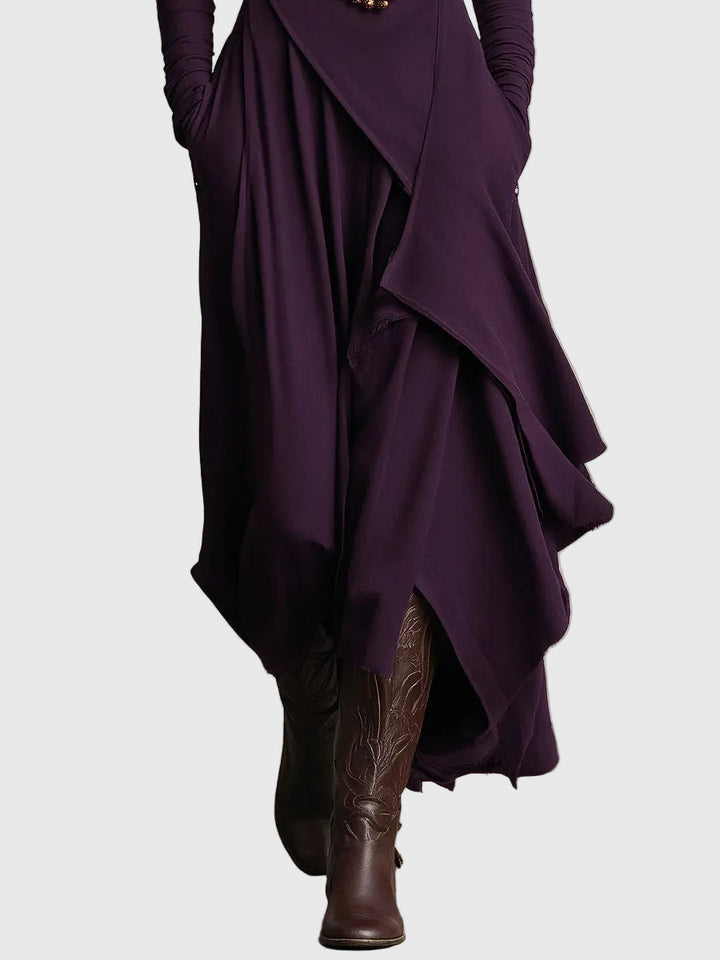 Violet | Plissé maxi-jurk