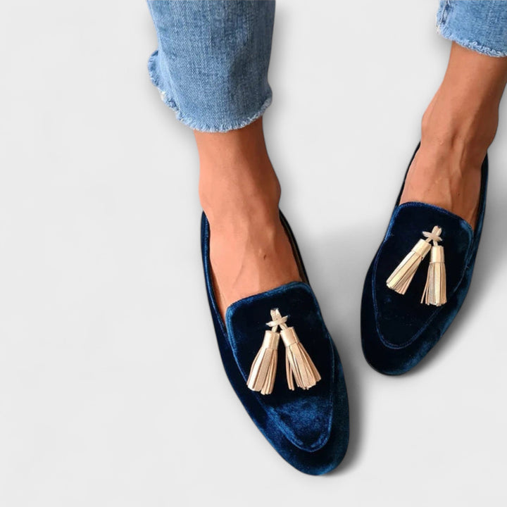 Quinnlyn™ | Vintage mocassins met franjes