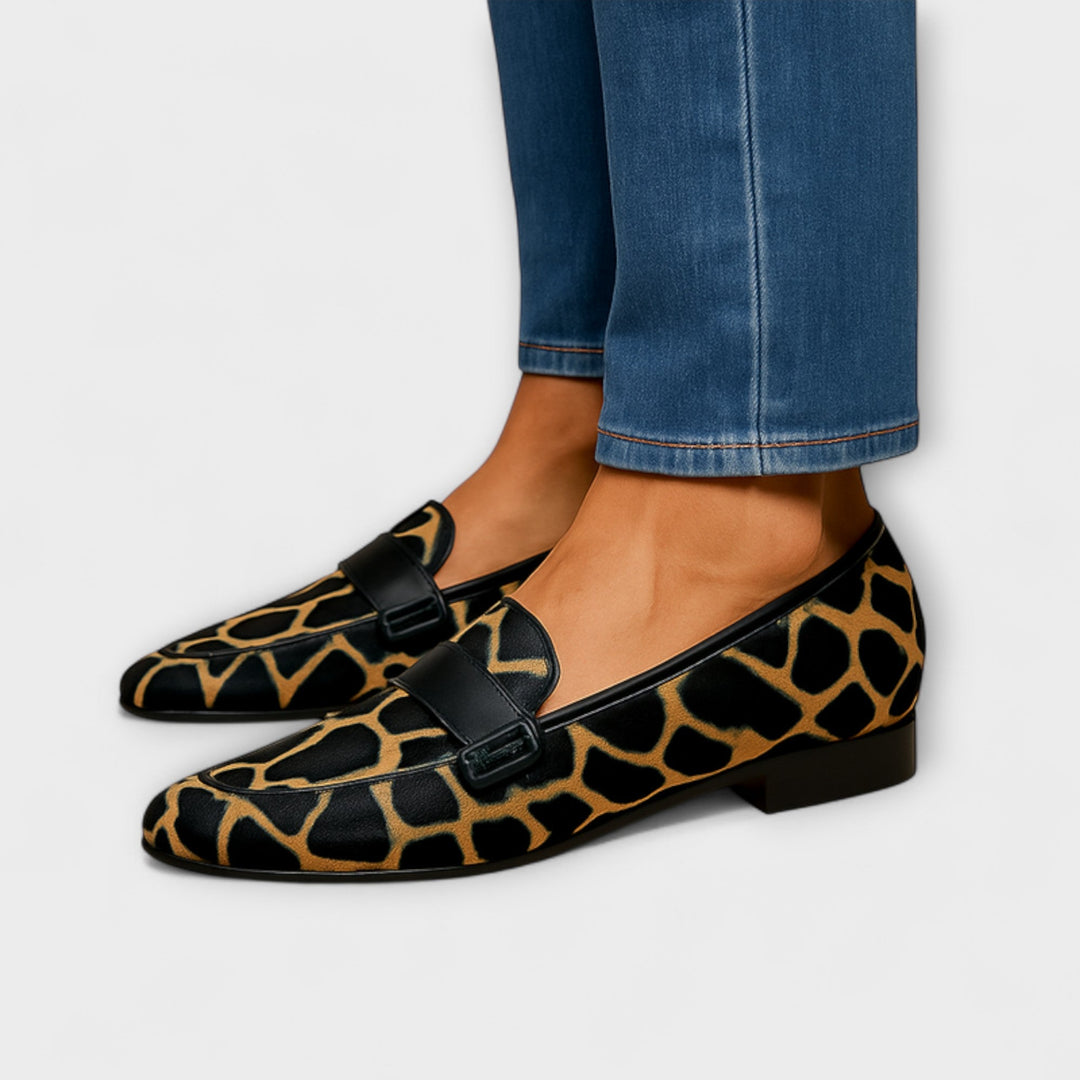 Wale™ | Mocassins met luipaardprint