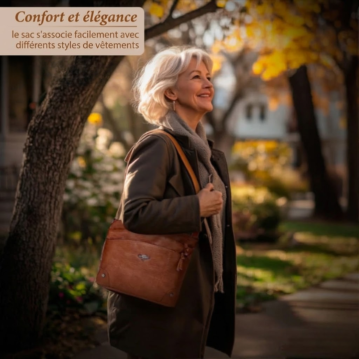 Catherine™ | Leren schoudertas